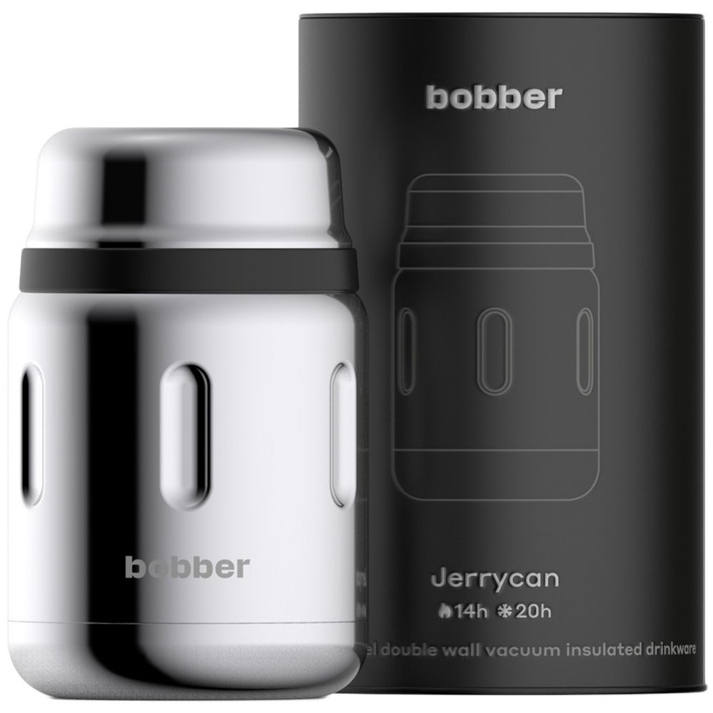 Термос для еды Jerrycan 700, вакуумный, стальной зеркальный — изображение 3