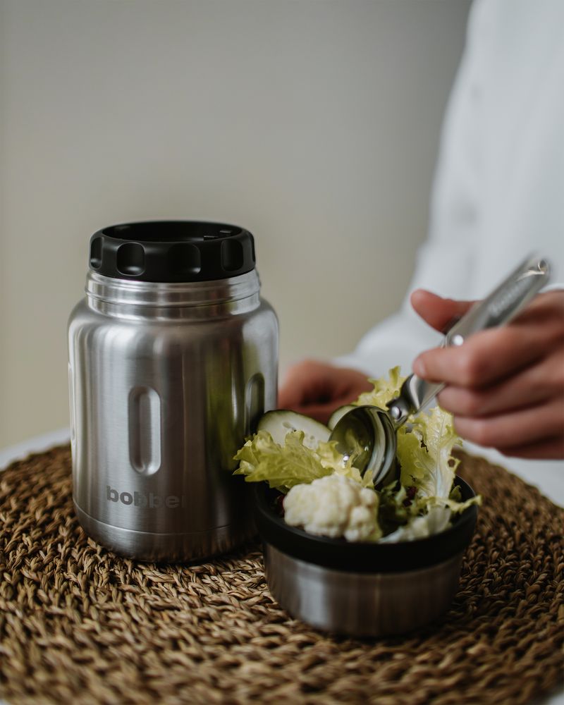 Термос для еды Jerrycan 700, вакуумный, стальной матовый — изображение 9