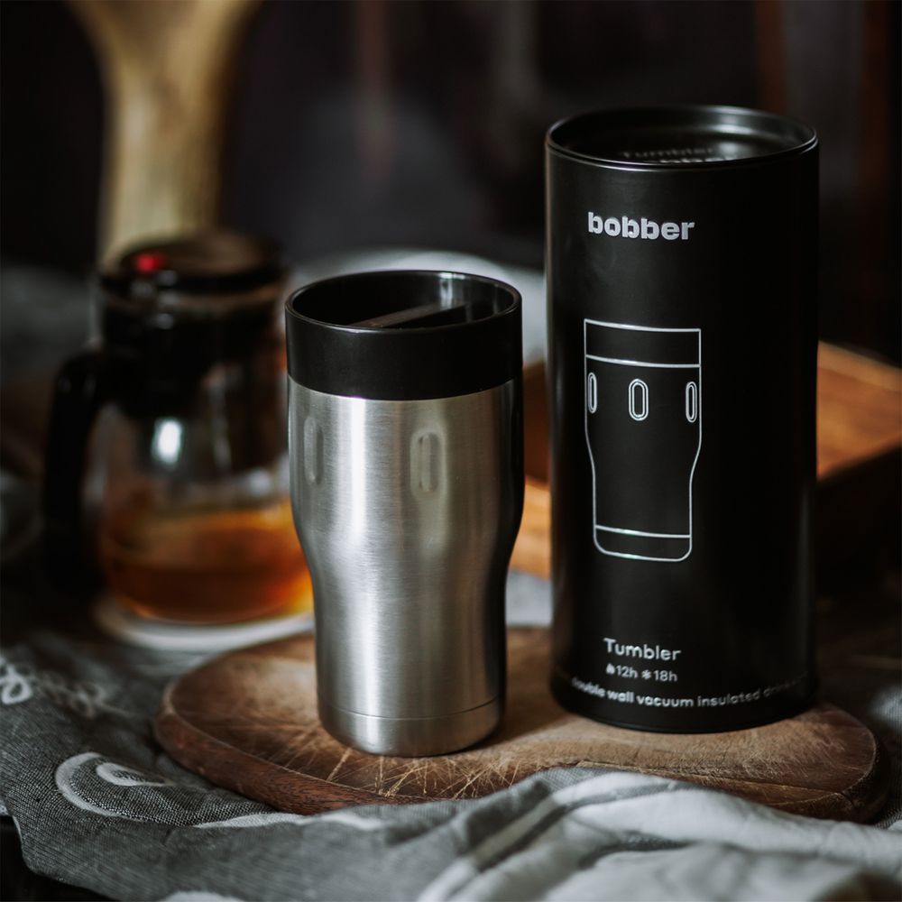 Термостакан Tumbler 350, вакуумный, стальной матовый — изображение 6