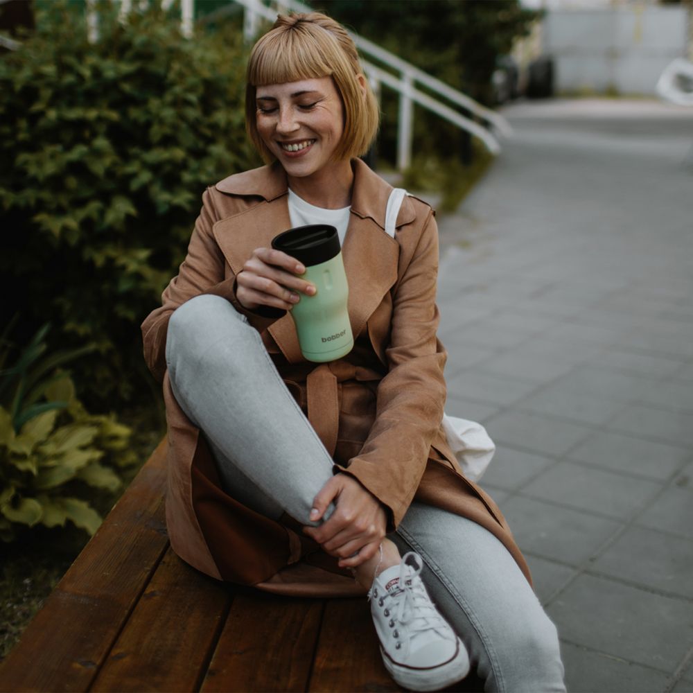 Термостакан Tumbler 350, вакуумный, зеленый — изображение 9