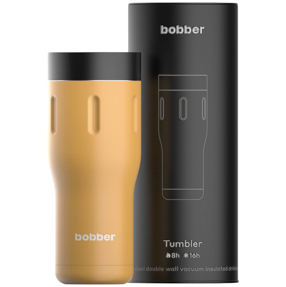 Термостакан Tumbler 470, вакуумный, оранжевый — изображение 3