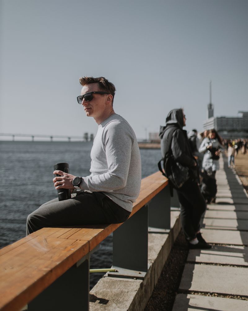 Термостакан Tumbler 470, вакуумный, черный — изображение 6