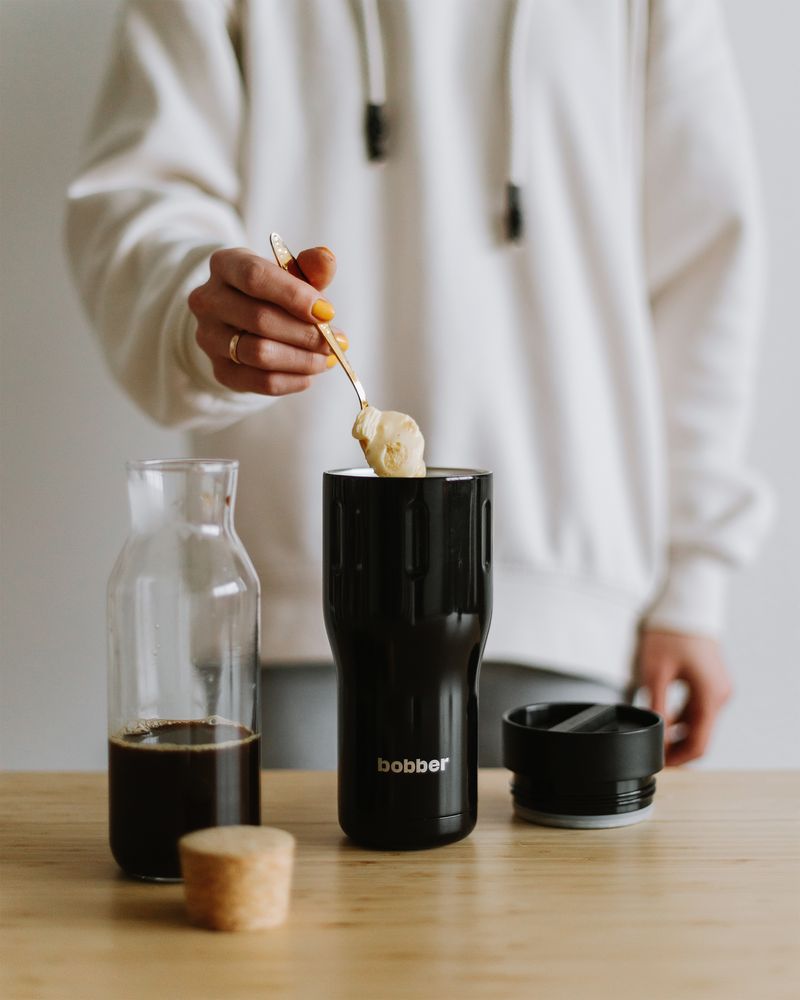 Термостакан Tumbler 470, вакуумный, черный — изображение 8