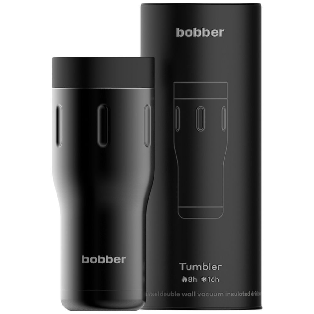 Термостакан Tumbler 470, вакуумный, черный — изображение 4