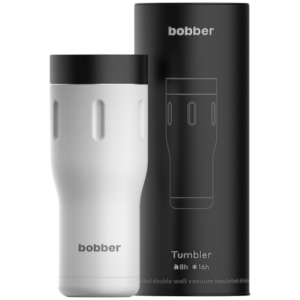 Термостакан Tumbler 470, вакуумный, белый — изображение 3
