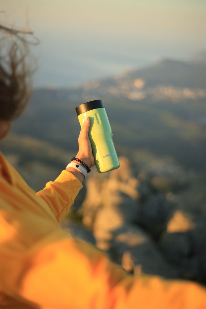 Термостакан Tumbler 470, вакуумный, зеленый — изображение 6