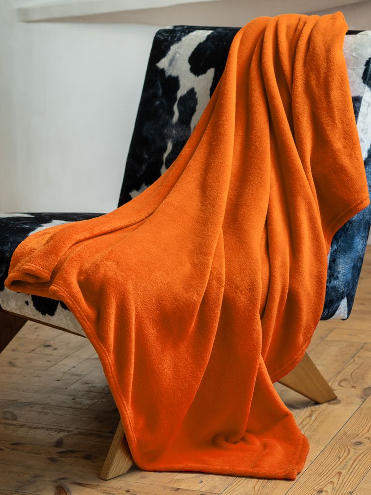 Плед Plush, оранжевый — изображение 6