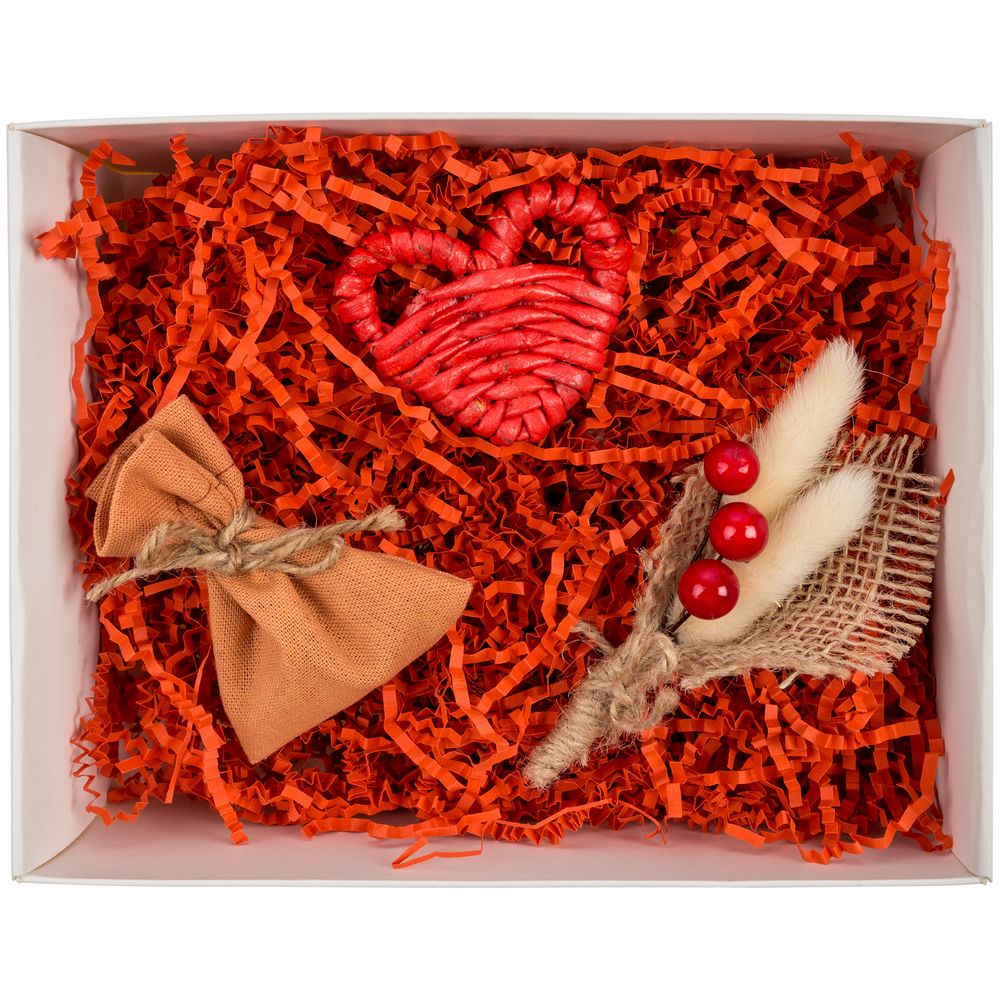 Коробка с окном InSight, белая с красным наполнением — изображение 2