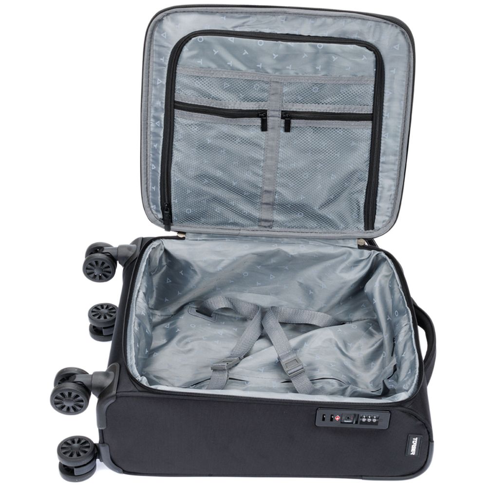 Чемодан Brosno S, черный — изображение 5