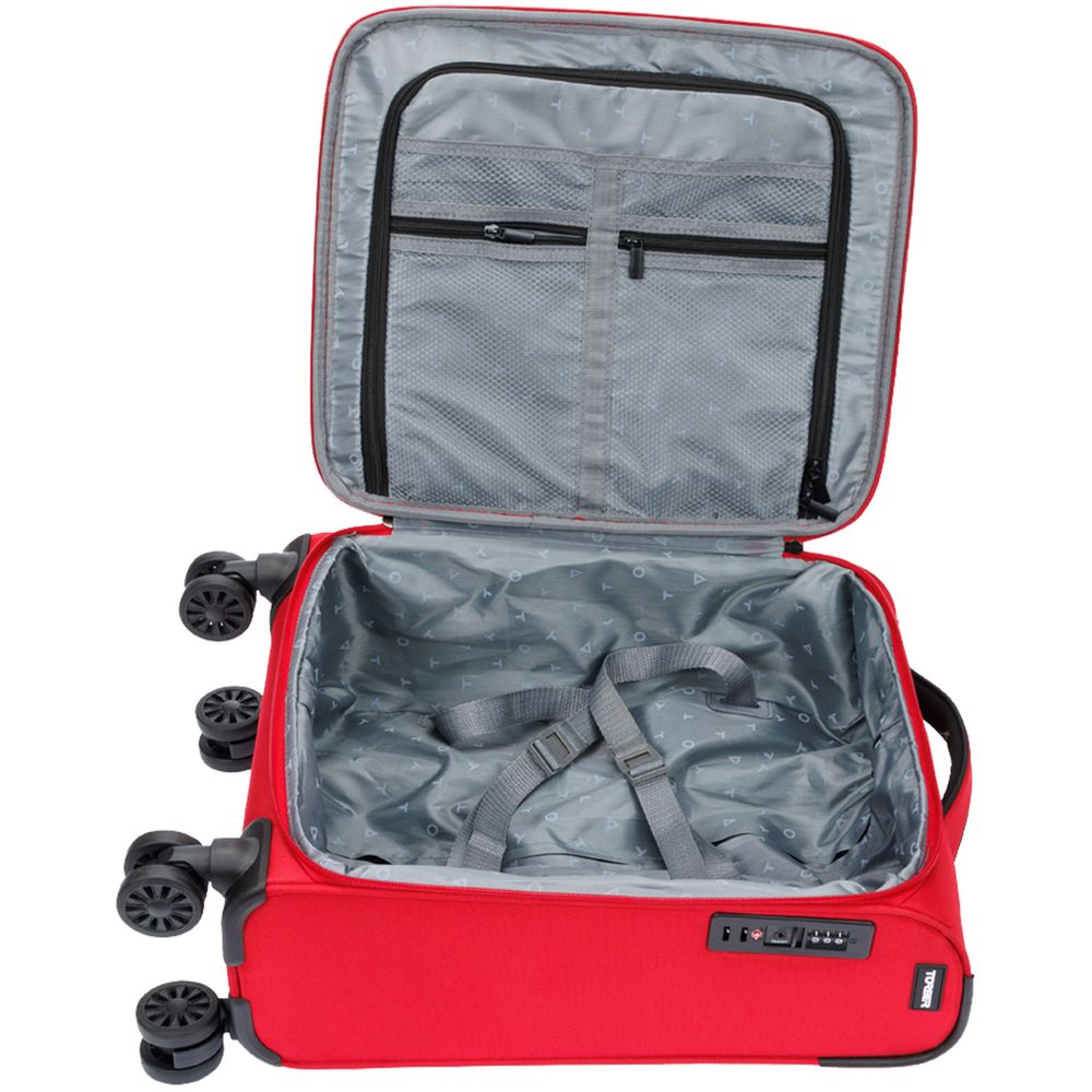 Чемодан Brosno S, красный — изображение 5