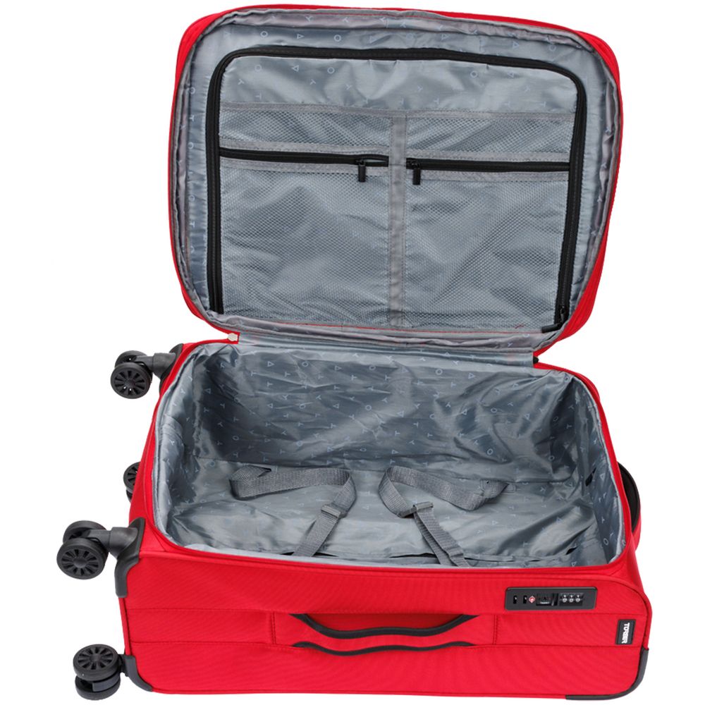 Чемодан Brosno M, красный — изображение 5