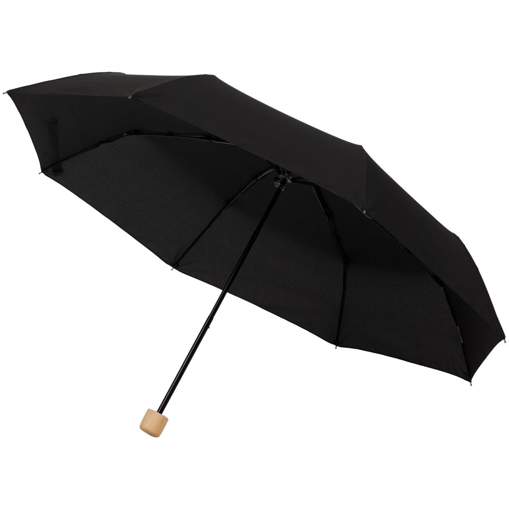 Зонт складной Nature Mini, черный — изображение 2