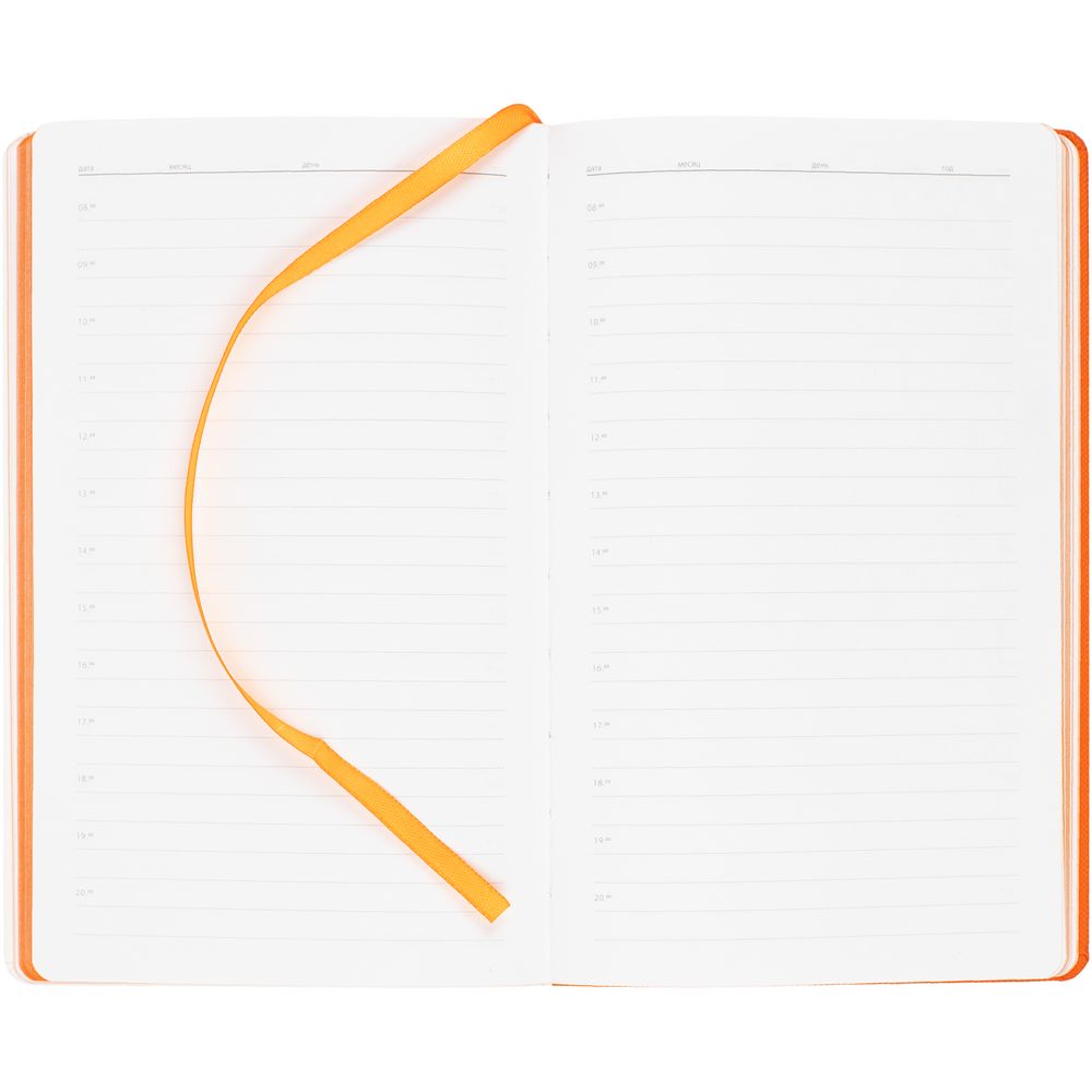 Ежедневник Duplex, недатированный, белый с оранжевым — изображение 8