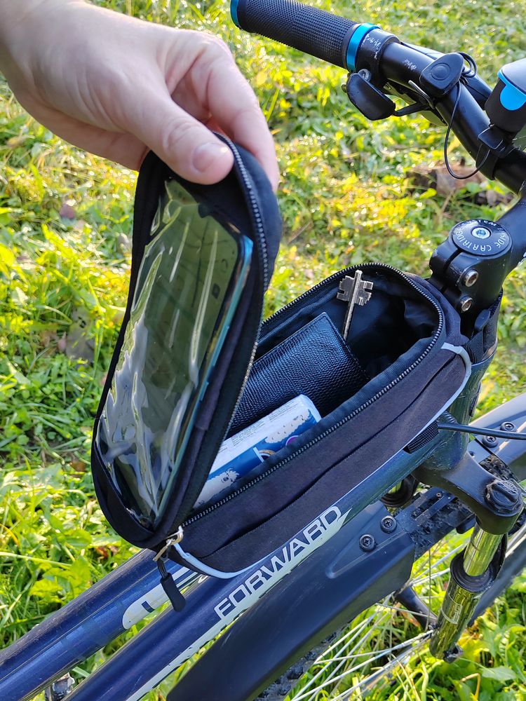 Велосумка Lead Foot, черная — изображение 9