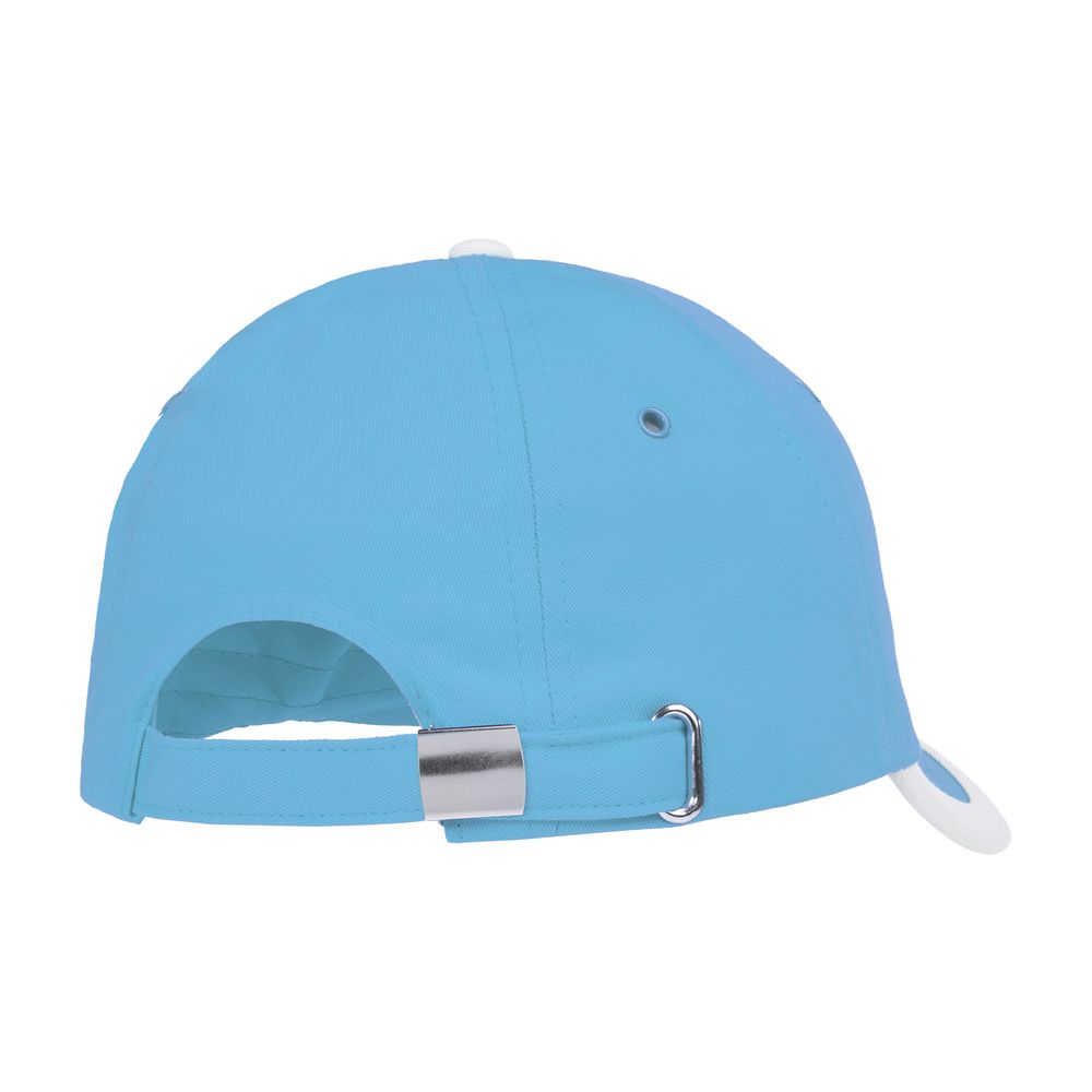 Бейсболка Honor, голубая с белым кантом — изображение 3