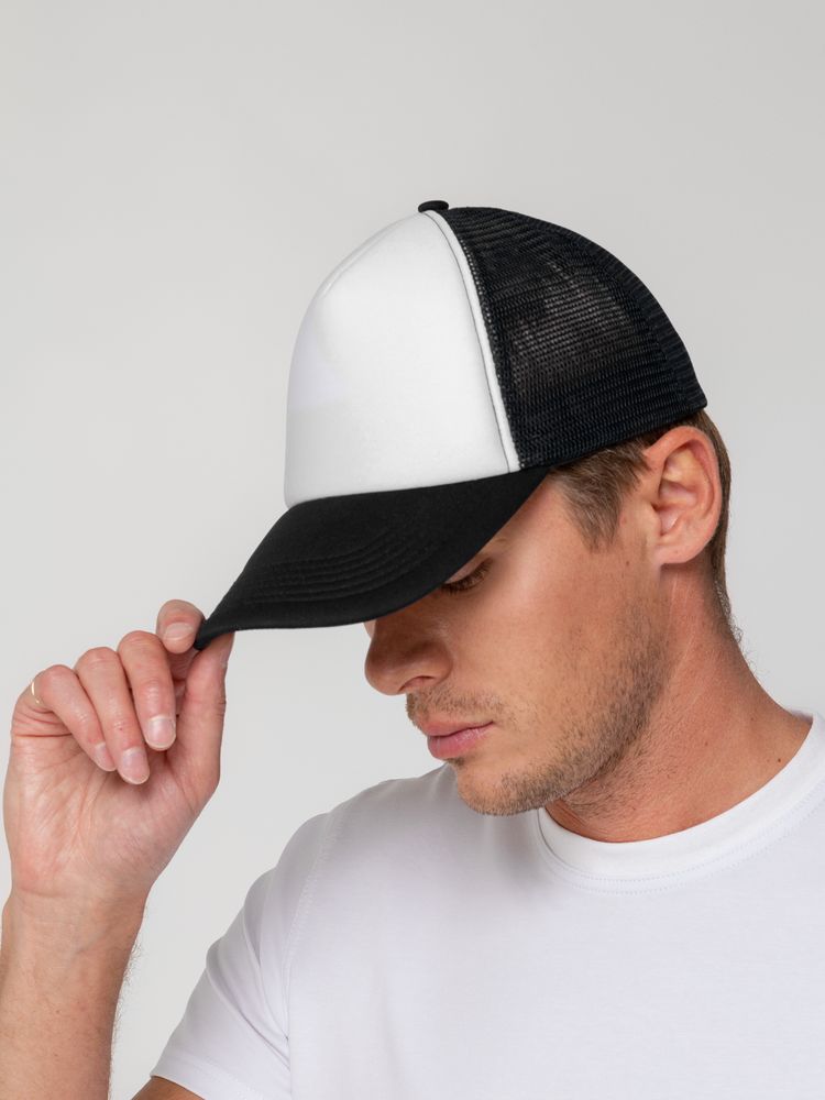 Бейсболка Sunbreaker, черная с белым — изображение 8