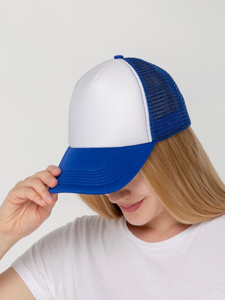 Бейсболка Sunbreaker, ярко-синяя с белым — изображение 10