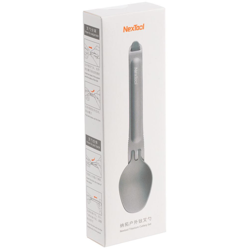 Набор походных столовых приборов NexTool, серебристый — изображение 8
