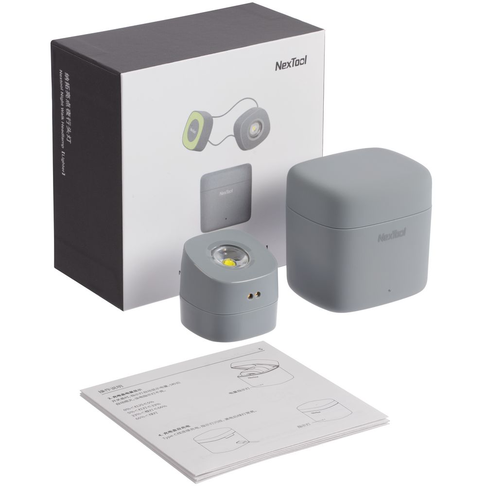 Налобный фонарь Night Walk Headlamp, серый — изображение 6