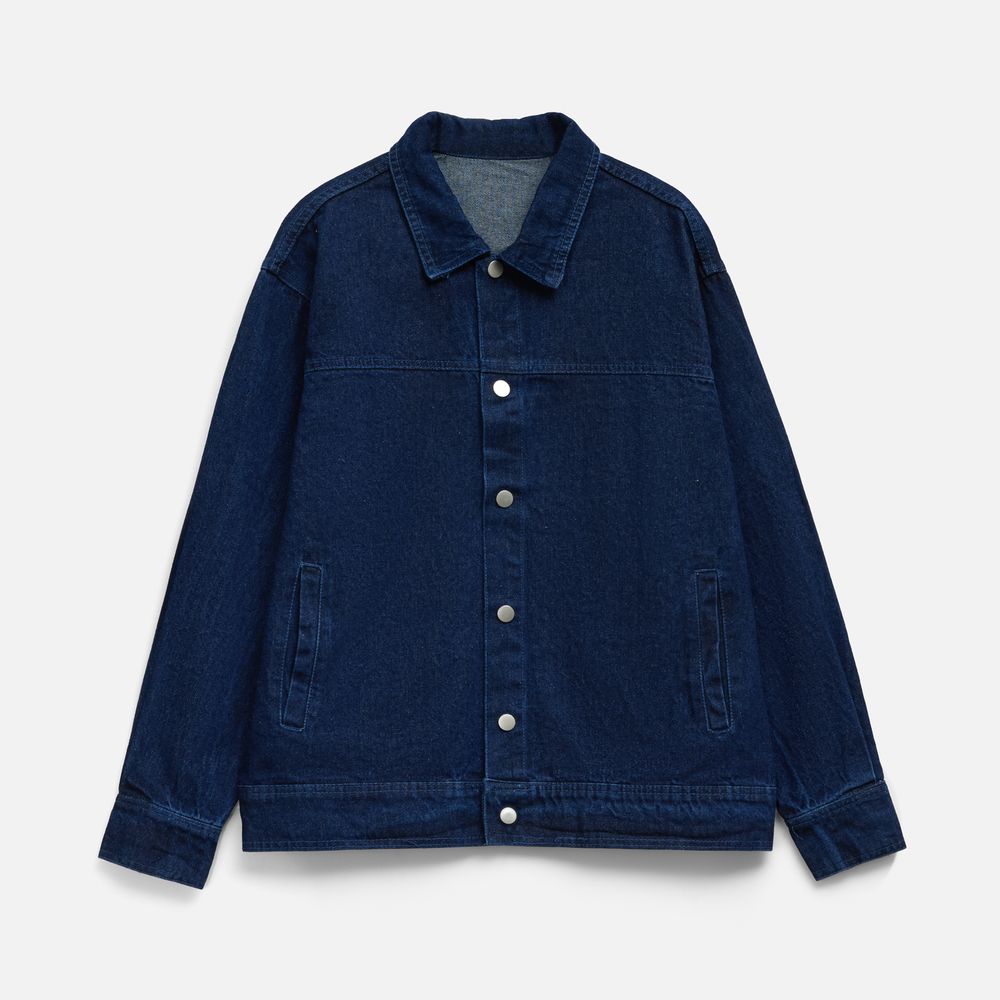 Куртка джинсовая O1, темно-синяя — изображение 2