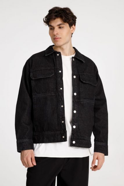 Куртка джинсовая O2, черная