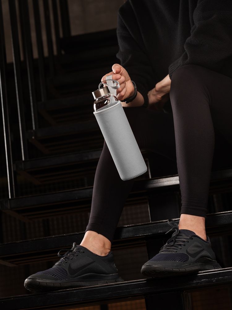 Бутылка для воды Sleeve Ace, серая — изображение 8