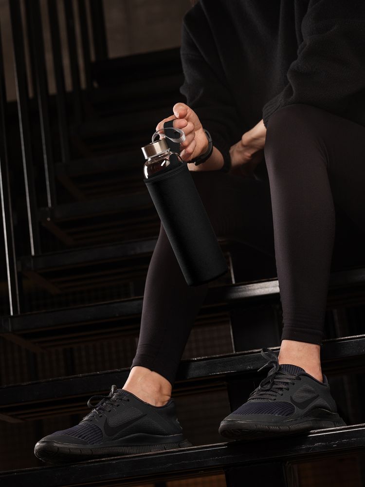 Бутылка для воды Sleeve Ace, черная — изображение 9