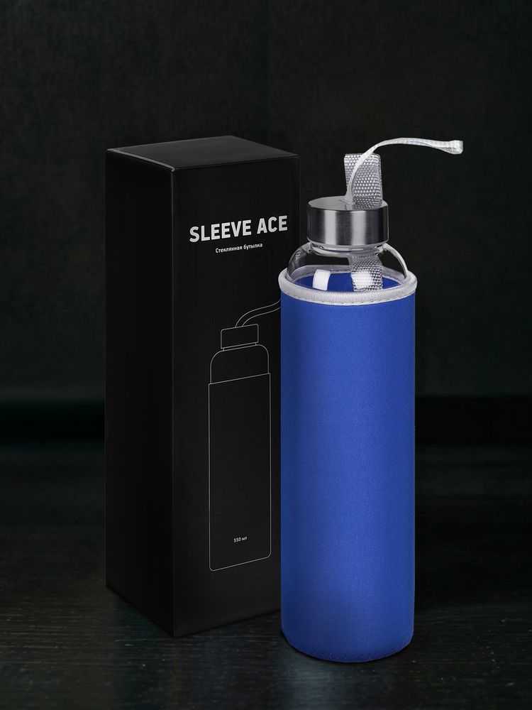 Бутылка для воды Sleeve Ace, синяя — изображение 9