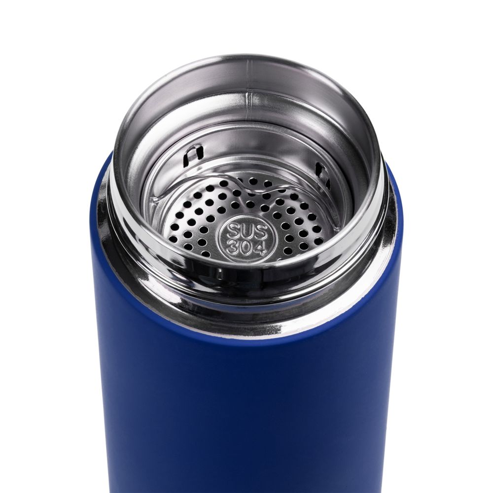 Термос с ситечком Percola, ver.2, синий — изображение 4