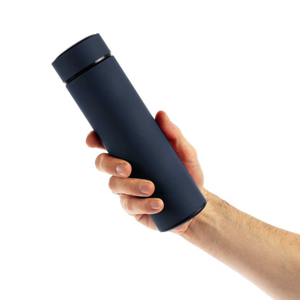 Термос с ситечком Percola, темно-синий — изображение 8