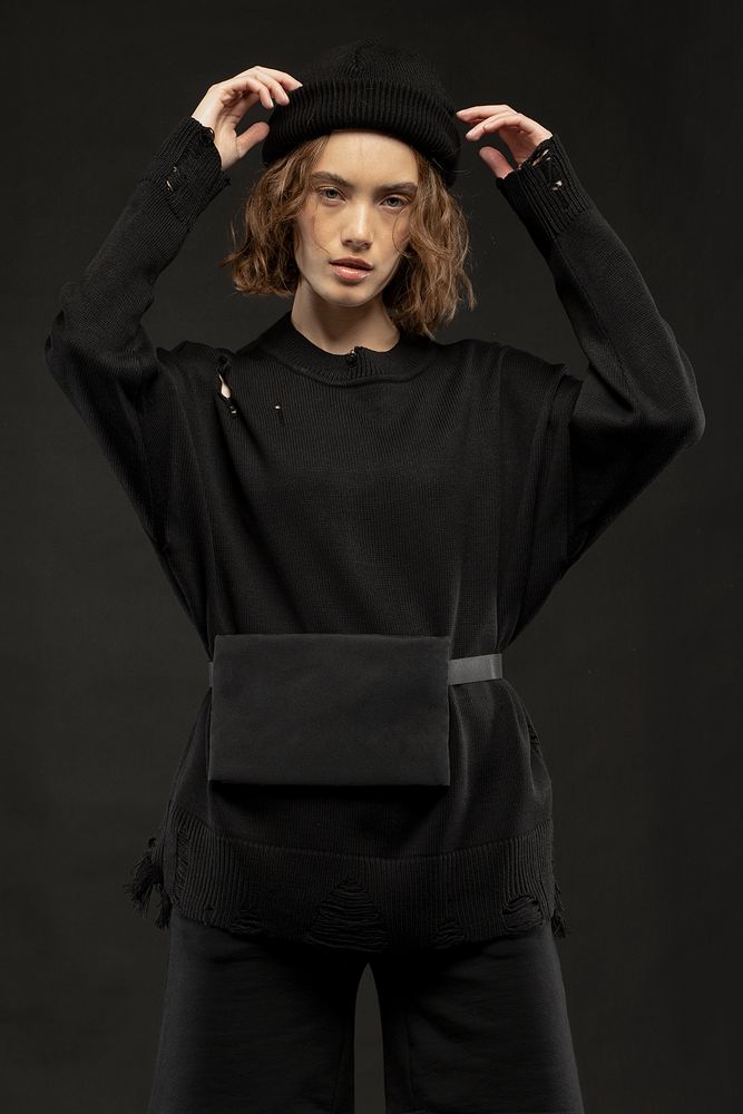 Поясная сумка W2, черная — изображение 4