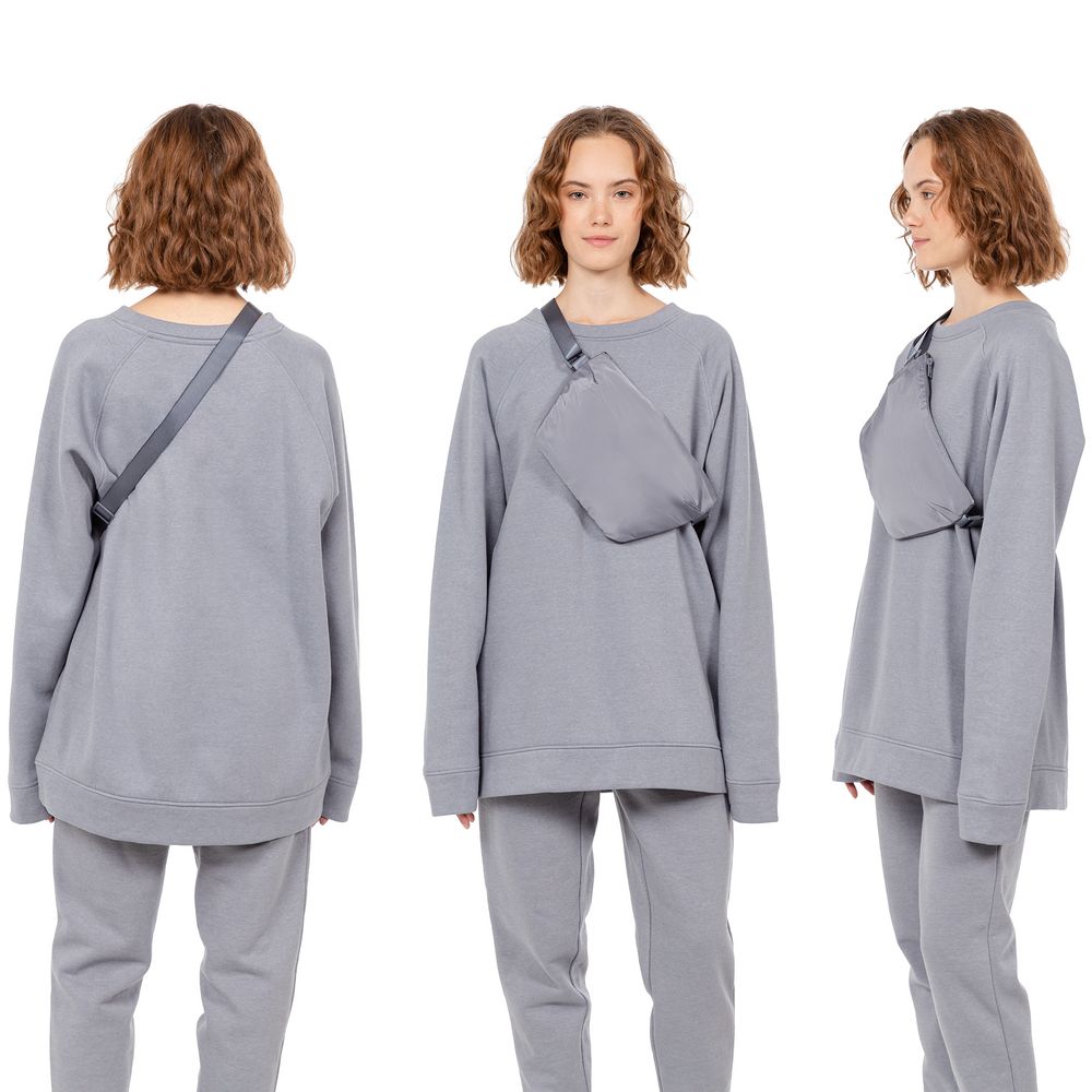 Поясная сумка W1, серая — изображение 3