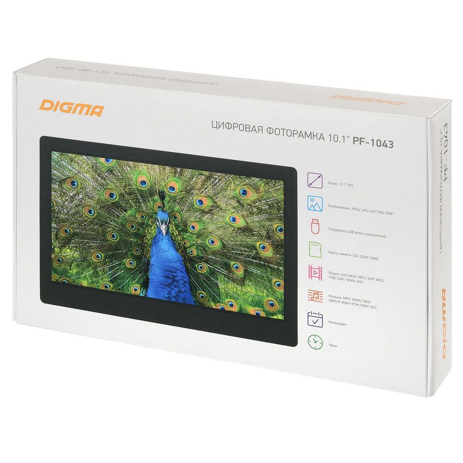 Цифровая фоторамка Digma PF-1043, черная — изображение 8