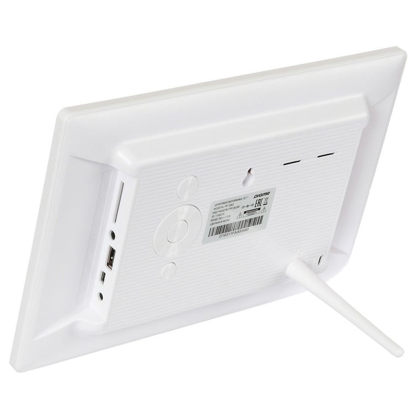 Цифровая фоторамка Digma PF-1043, белая — изображение 5