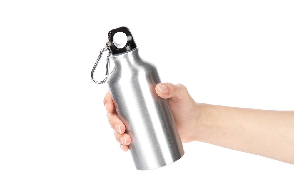 Бутылка для воды Funrun 400, серебристая — изображение 4