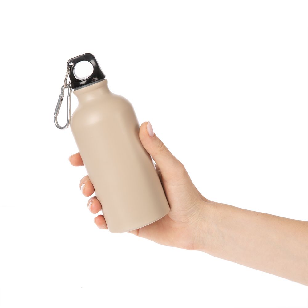 Бутылка для воды Funrun 400, светло-бежевая — изображение 4