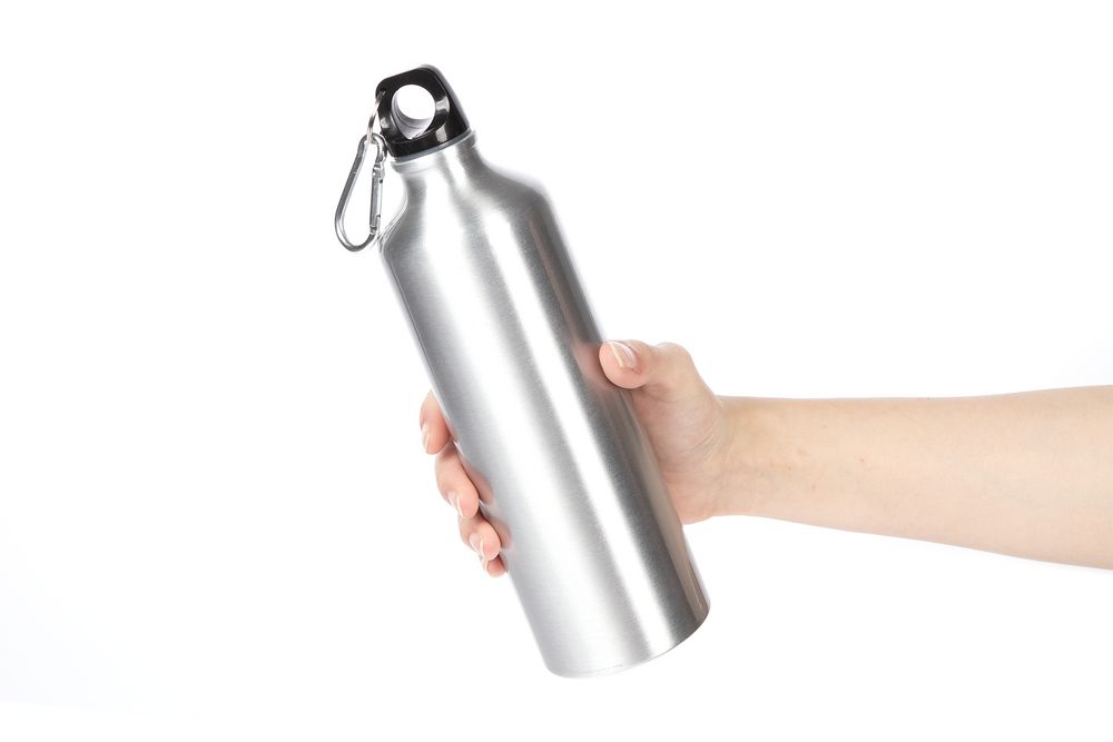 Бутылка для воды Funrun 750, серебристая — изображение 4