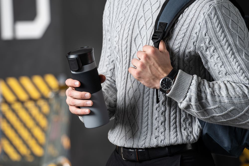 Термостакан Tralee XL, серый — изображение 10