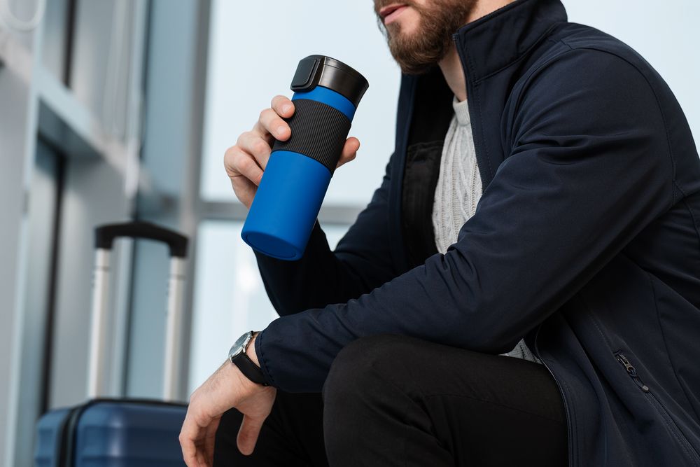 Термостакан Tralee XL, синий — изображение 10