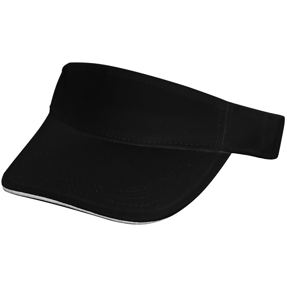 Козырек Active, черный с белым кантом — изображение 2