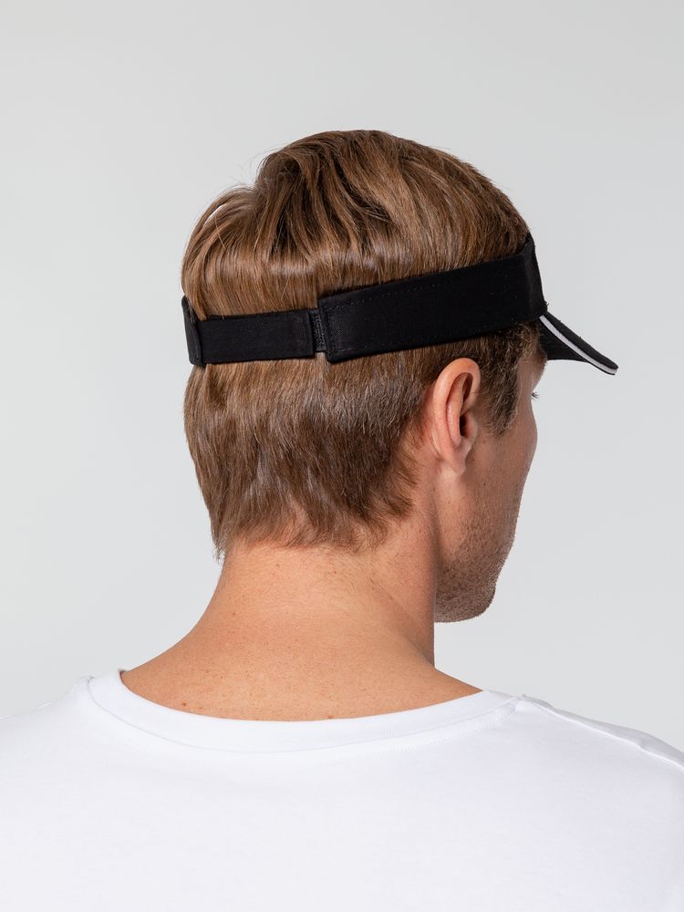 Козырек Active, черный с белым кантом — изображение 9