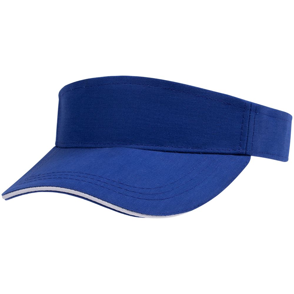 Козырек Active, ярко-синий с белым кантом — изображение 2