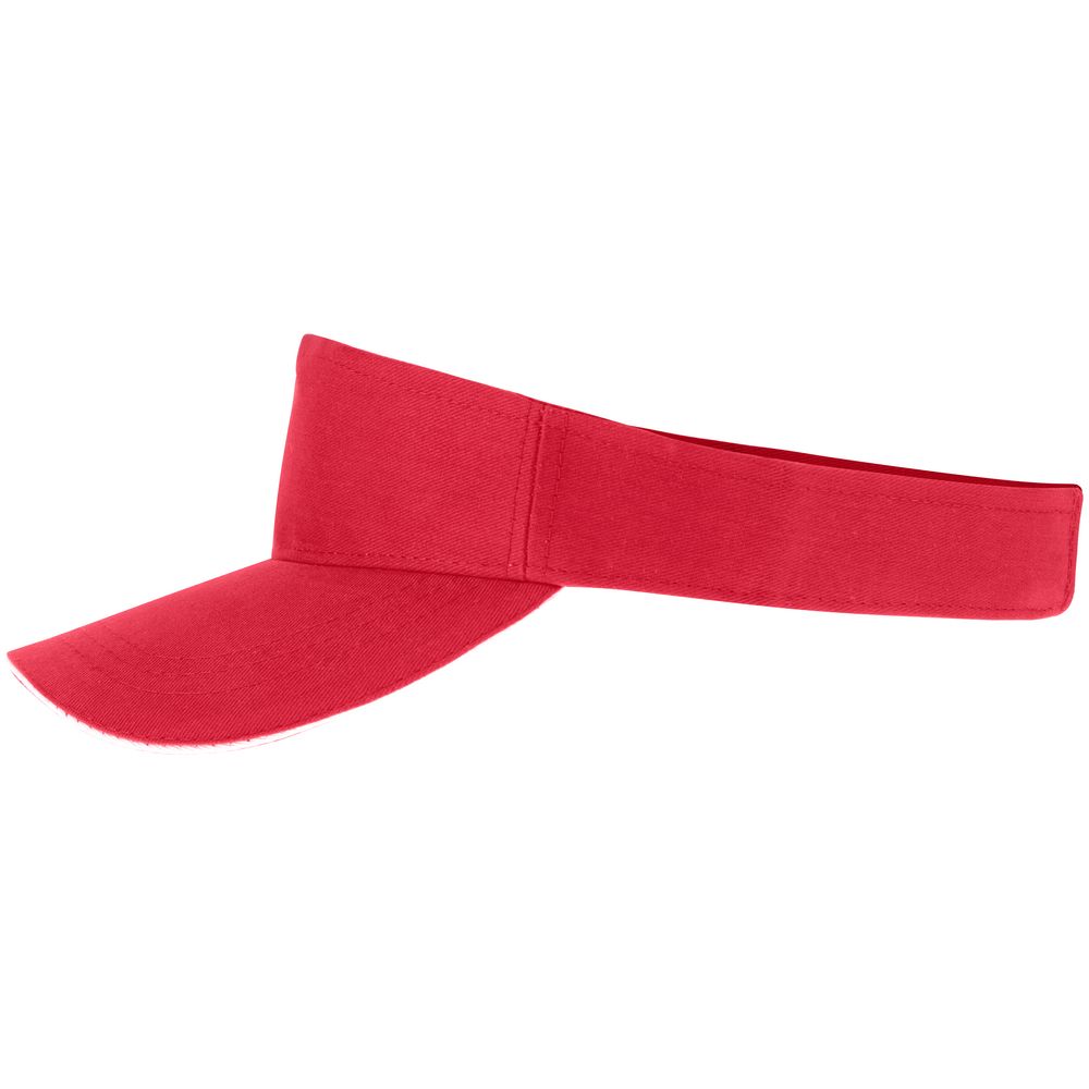 Козырек Active, красный с белым кантом — изображение 4