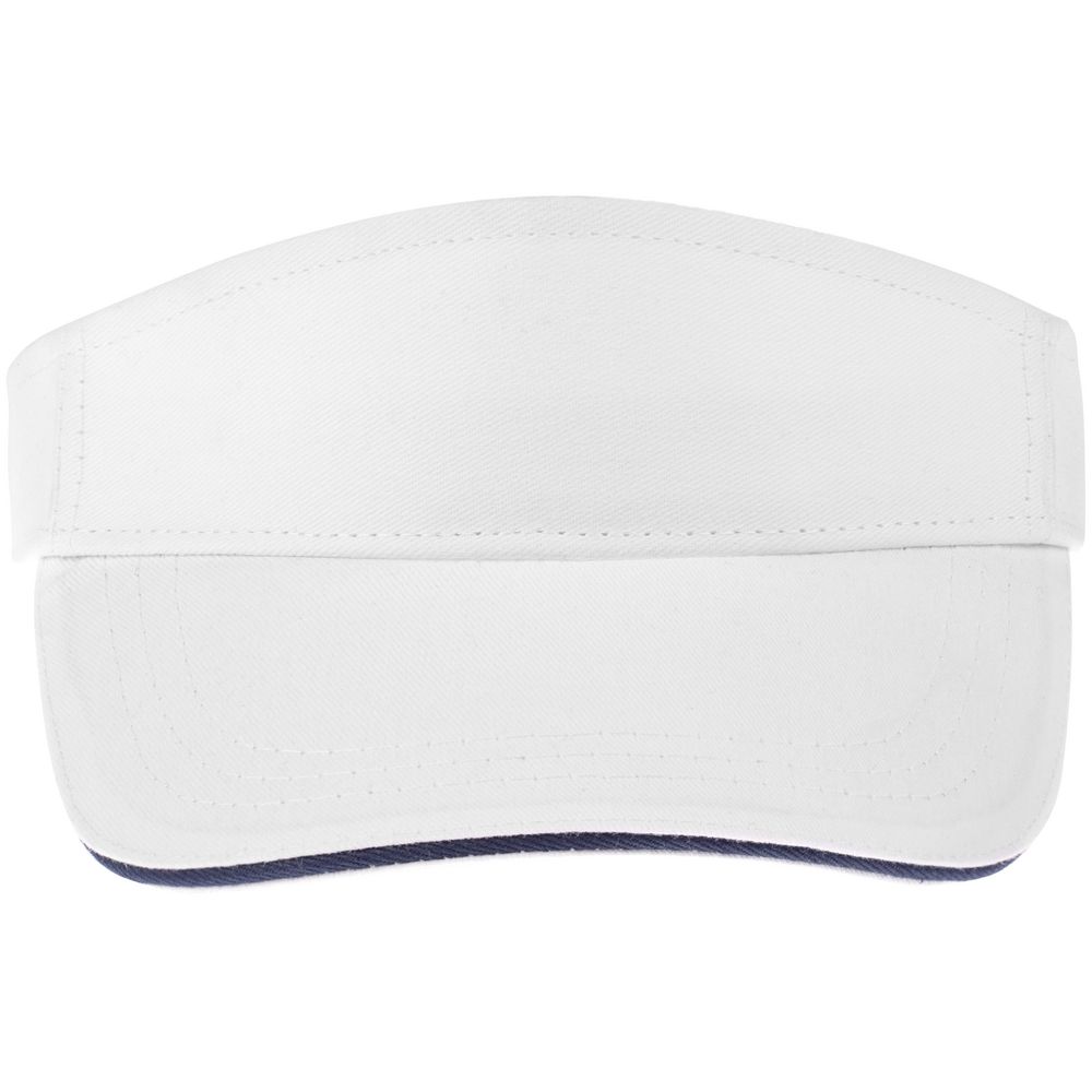 Козырек Active, белый с темно-синим кантом — изображение 3