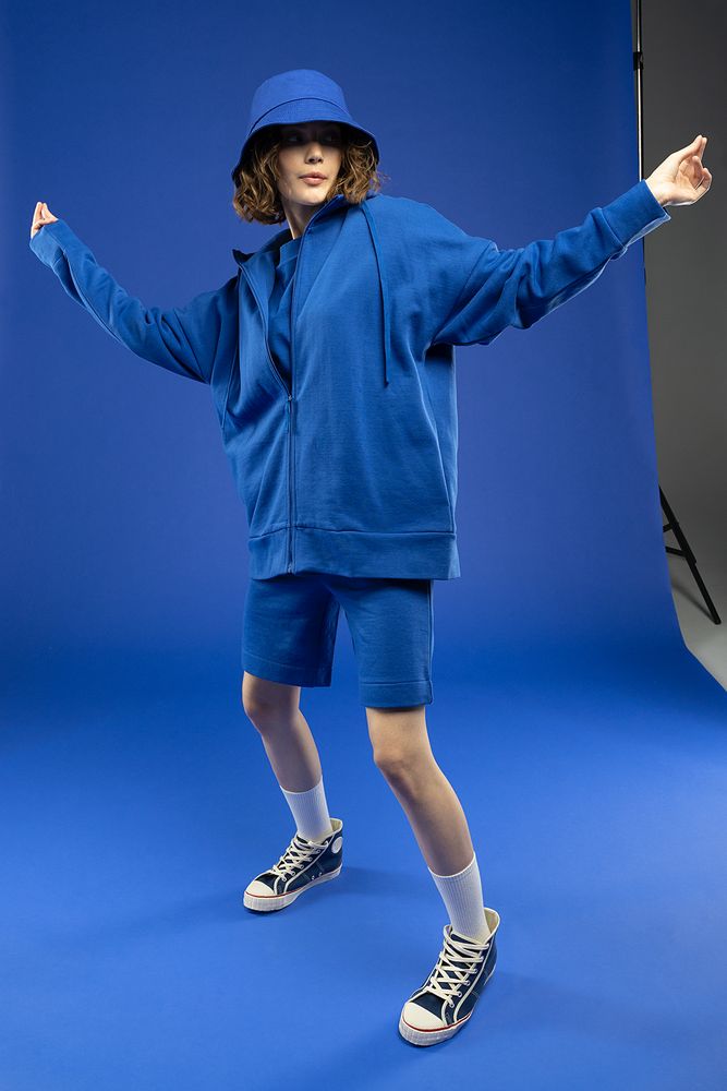 Толстовка унисекс H3, синяя — изображение 2