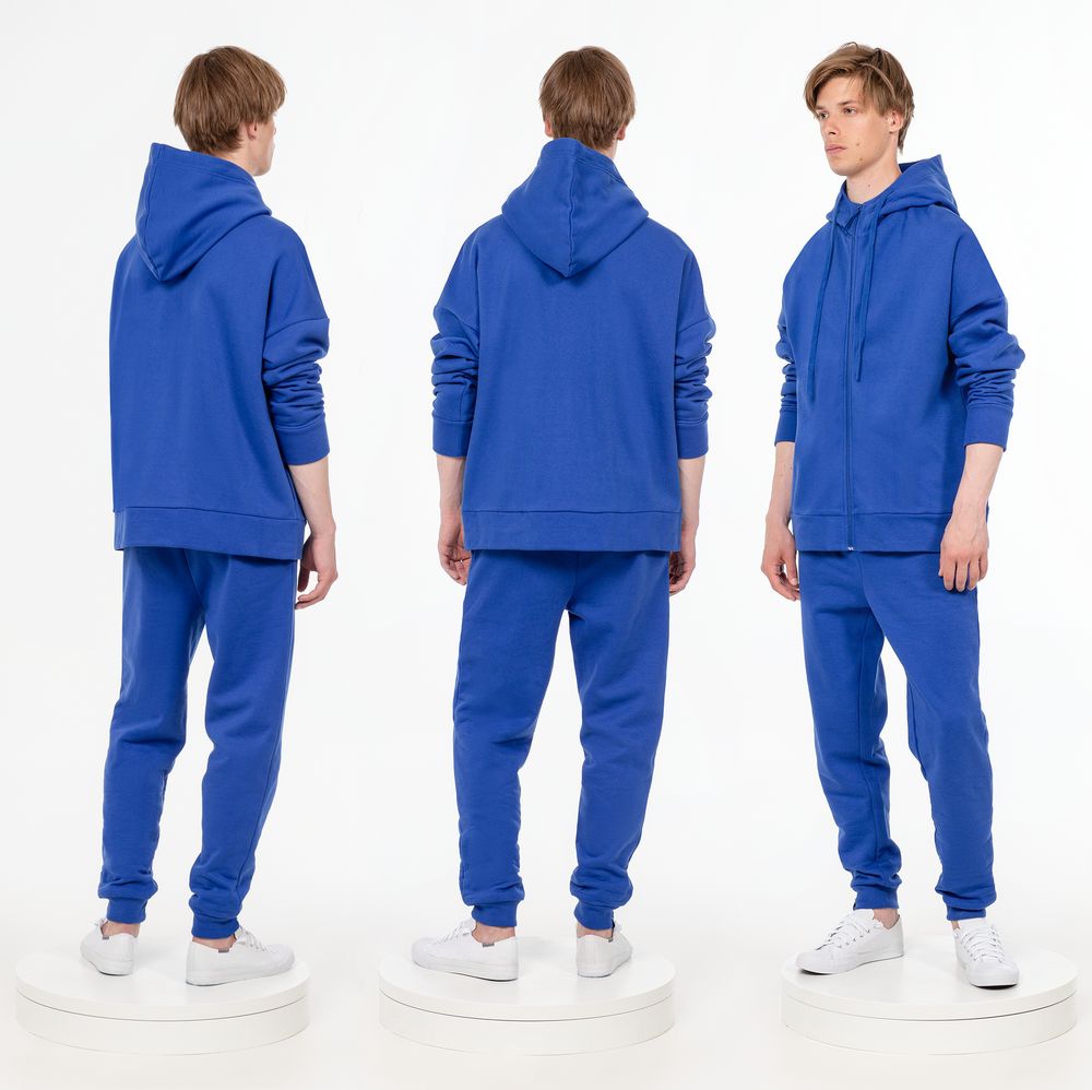 Толстовка унисекс H3, синяя — изображение 6