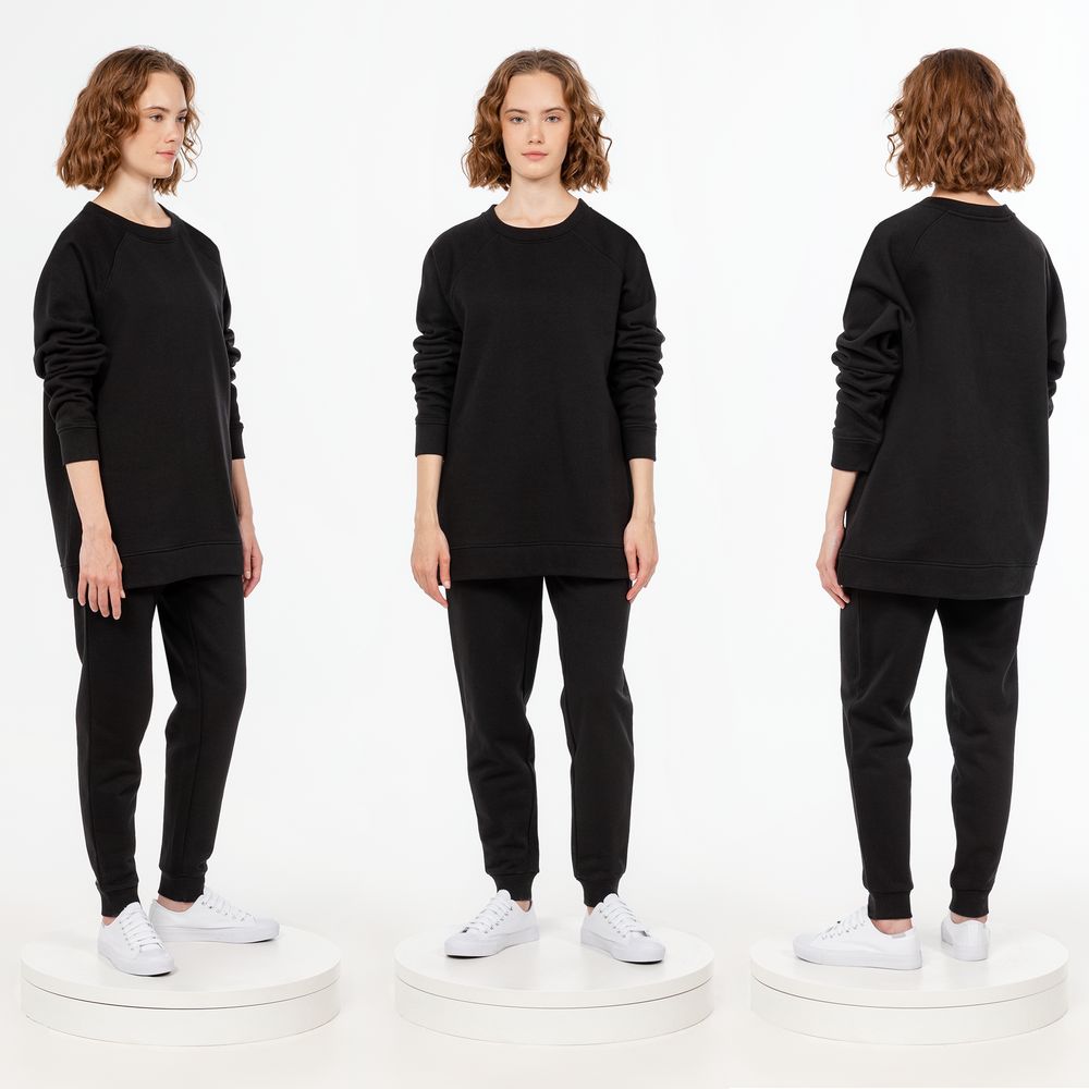 Свитшот унисекс S1, черный — изображение 5