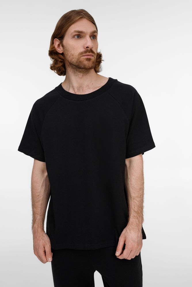 Футболка унисекс оверсайз T2, черная — изображение 2