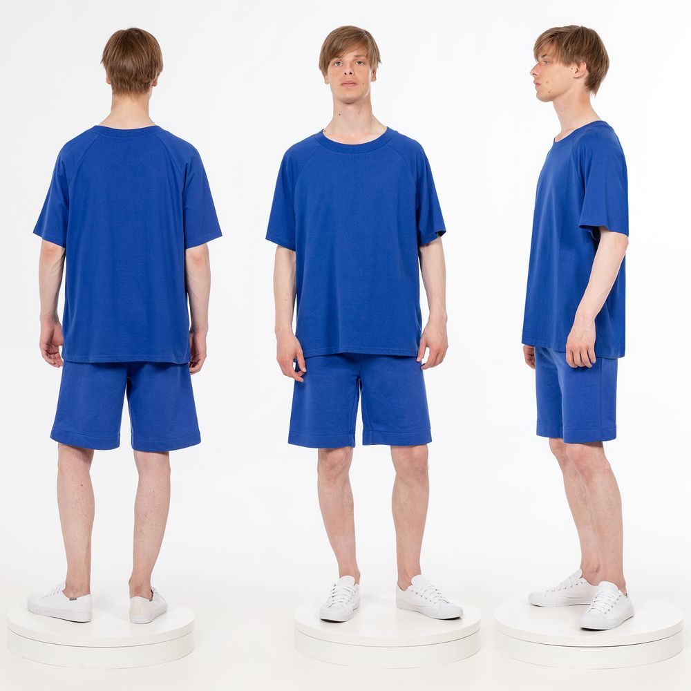 Футболка унисекс оверсайз T2, синяя — изображение 3
