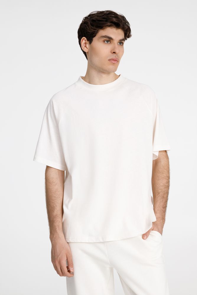 Футболка унисекс оверсайз T2, молочно-белая — изображение 2